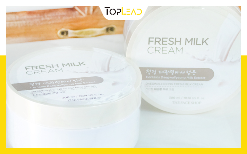 Kem Dưỡng Thể Làm Trắng Da The Face Shop Daegwallyeong Fresh Milk Cream